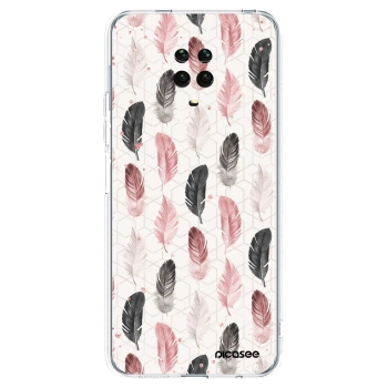 Picasee silikónový prehľadný obal pre Xiaomi Redmi Note 9 Pro - Pírka 2