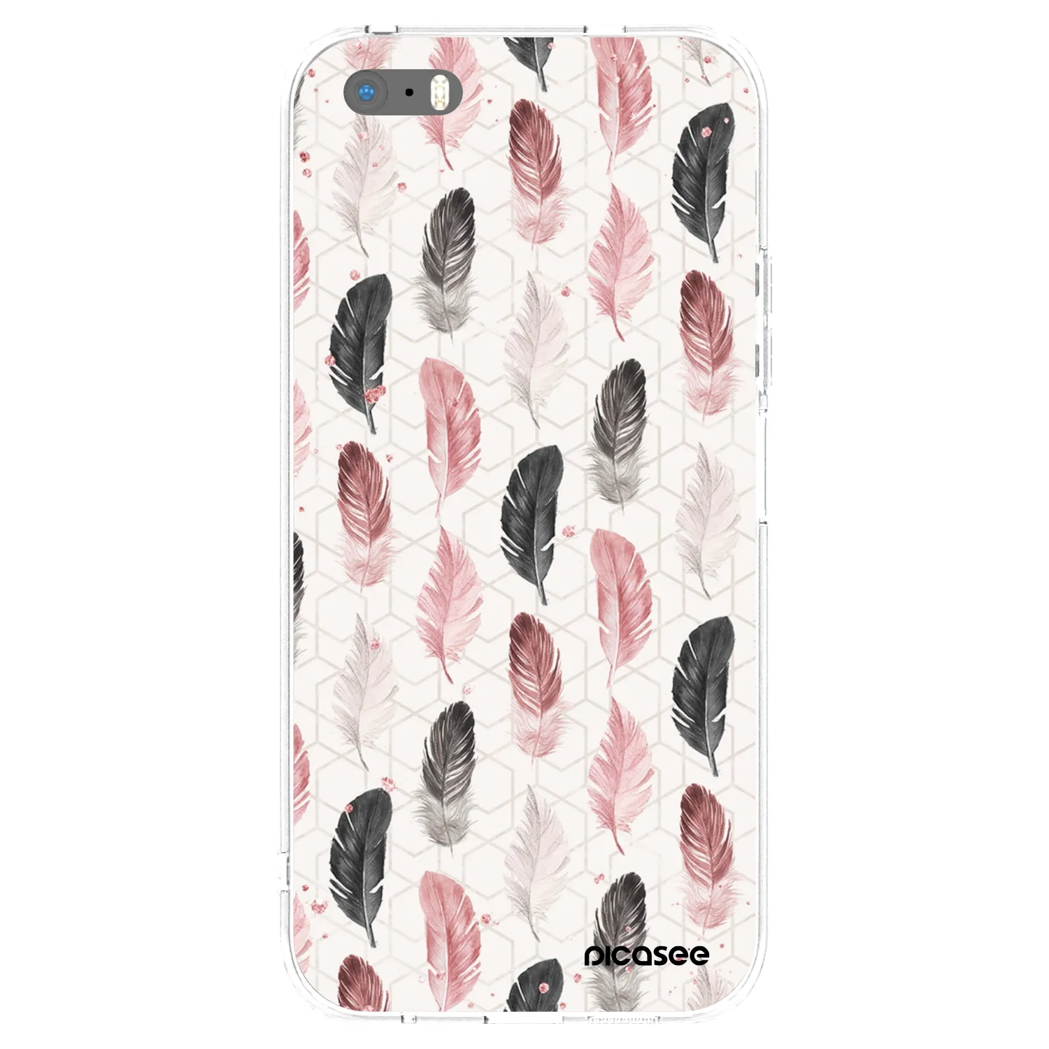 Picasee silikónový prehľadný obal pre Apple iPhone 5/5S/SE - Pírka 2