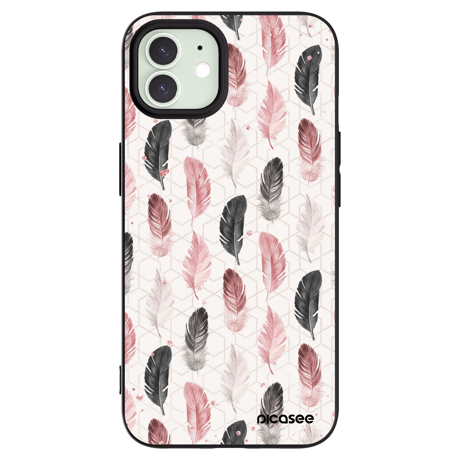 Silikónový čierny obal pre Apple iPhone 12 - Pírka 2