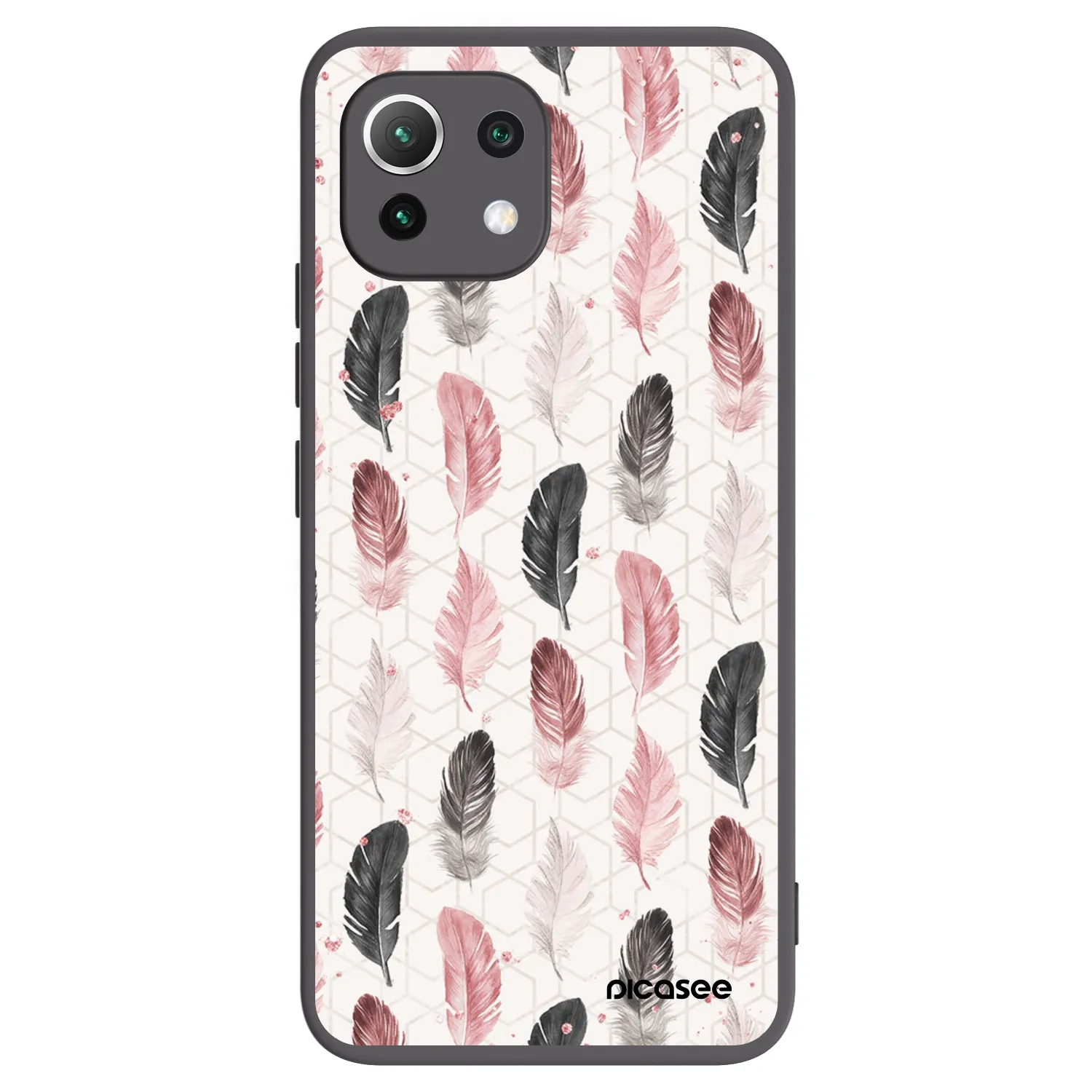 Picasee silikónový čierny obal pre Xiaomi Mi 11 Lite - Pírka 2