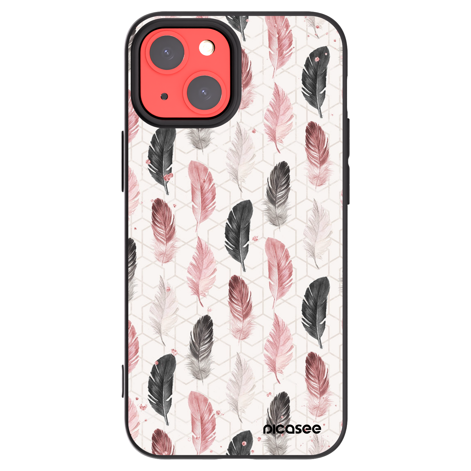 Picasee silikónový čierny obal pre Apple iPhone 13 mini - Pírka 2