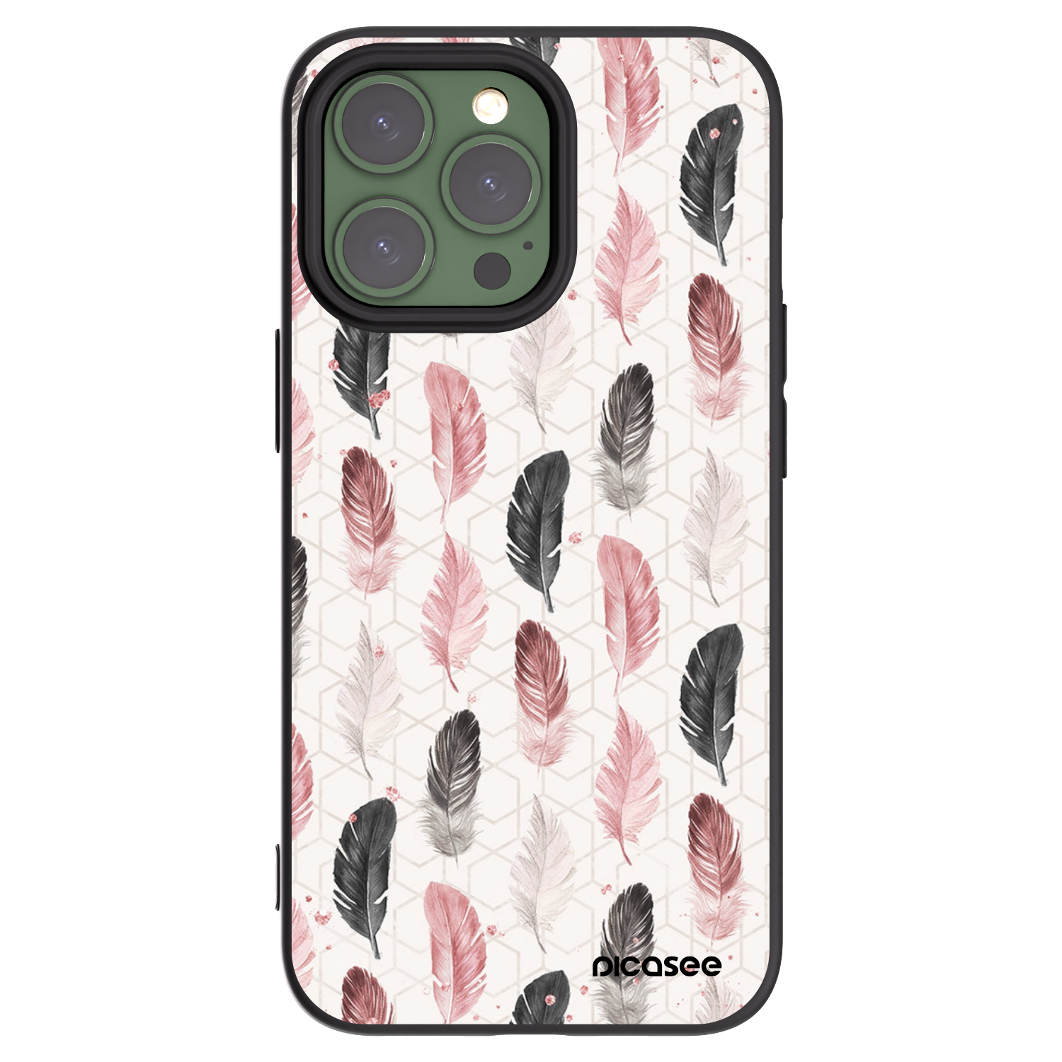 Picasee silikónový čierny obal pre Apple iPhone 13 Pro - Pírka 2