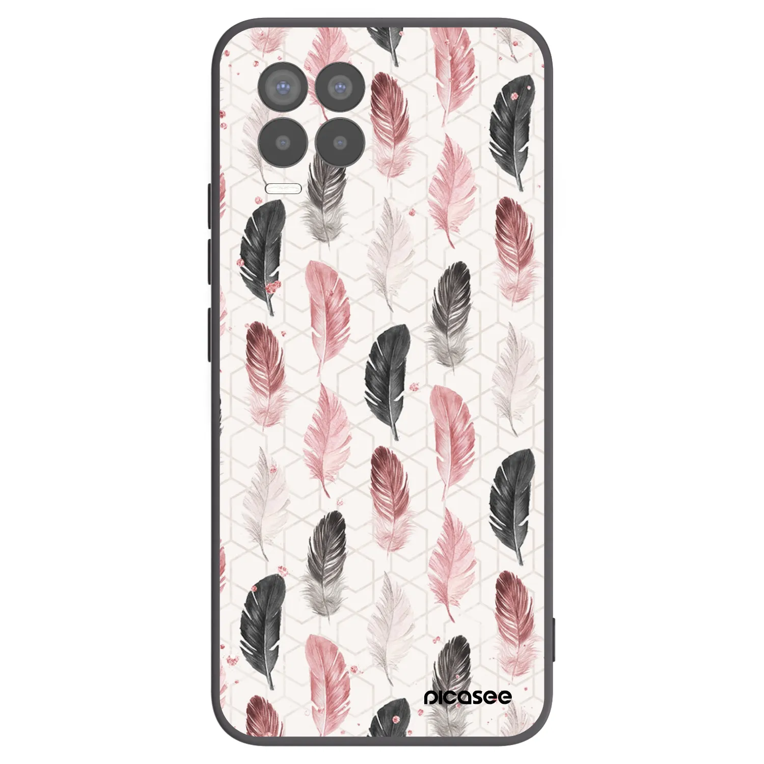 Picasee silikónový čierny obal pre Realme 8 Pro - Pírka 2