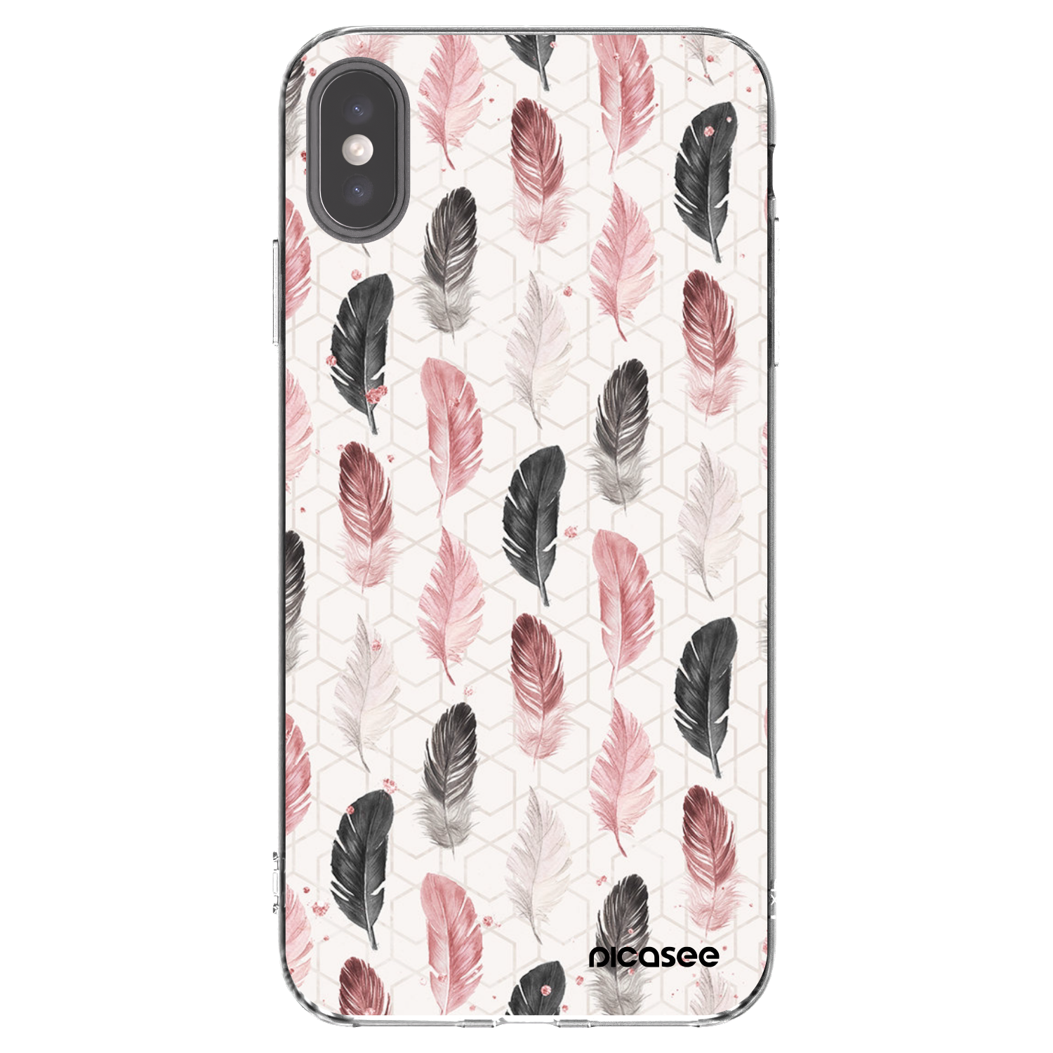 Picasee silikónový prehľadný obal pre Apple iPhone XS Max - Pírka 2