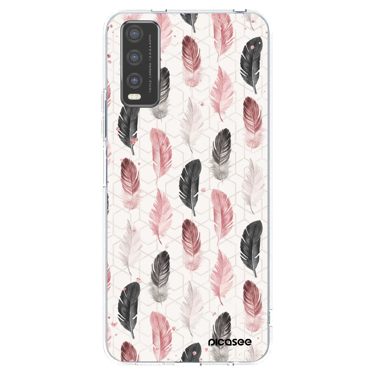 Picasee silikónový prehľadný obal pre Vivo Y20s - Pírka 2