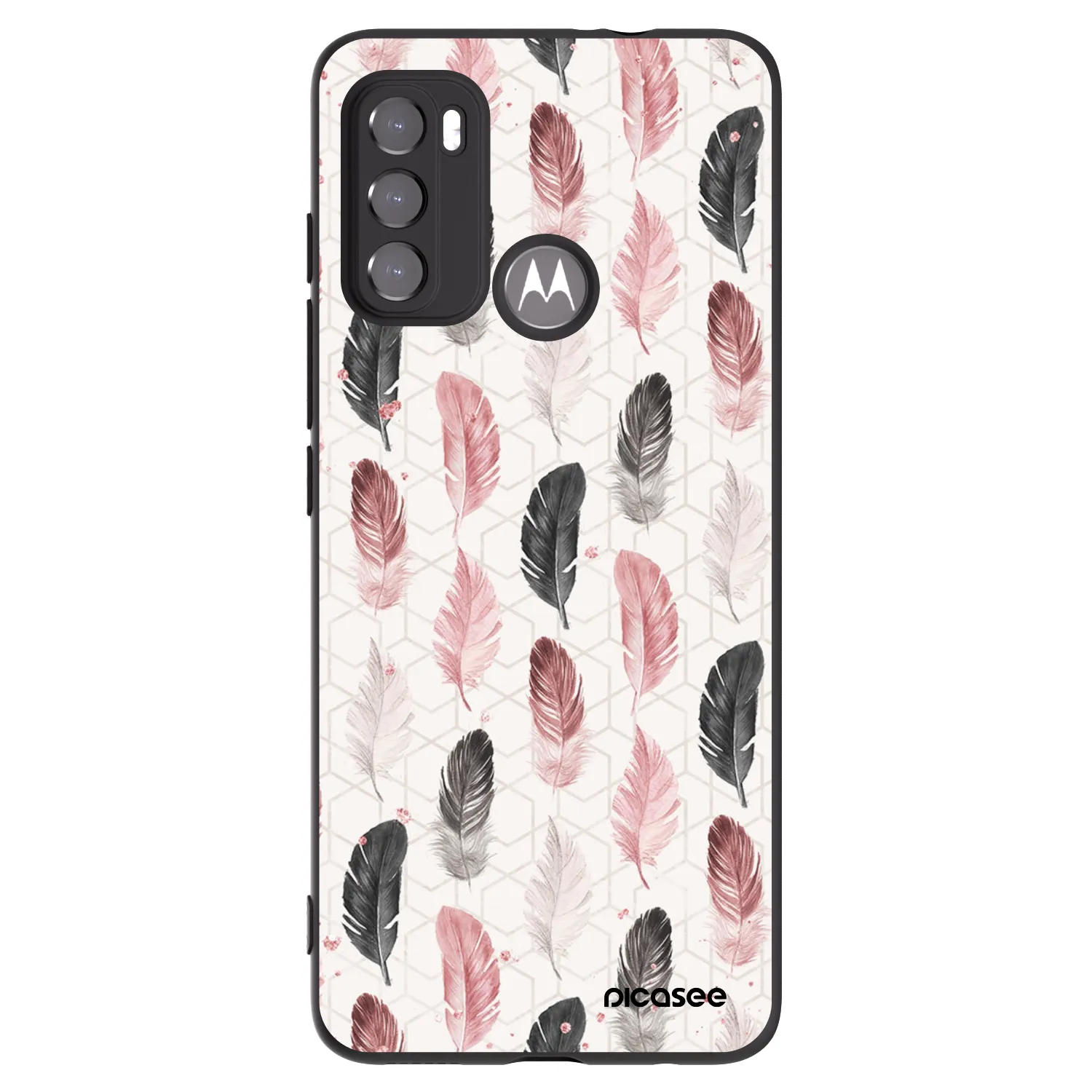 Picasee silikónový čierny obal pre Motorola Moto G60 - Pírka 2