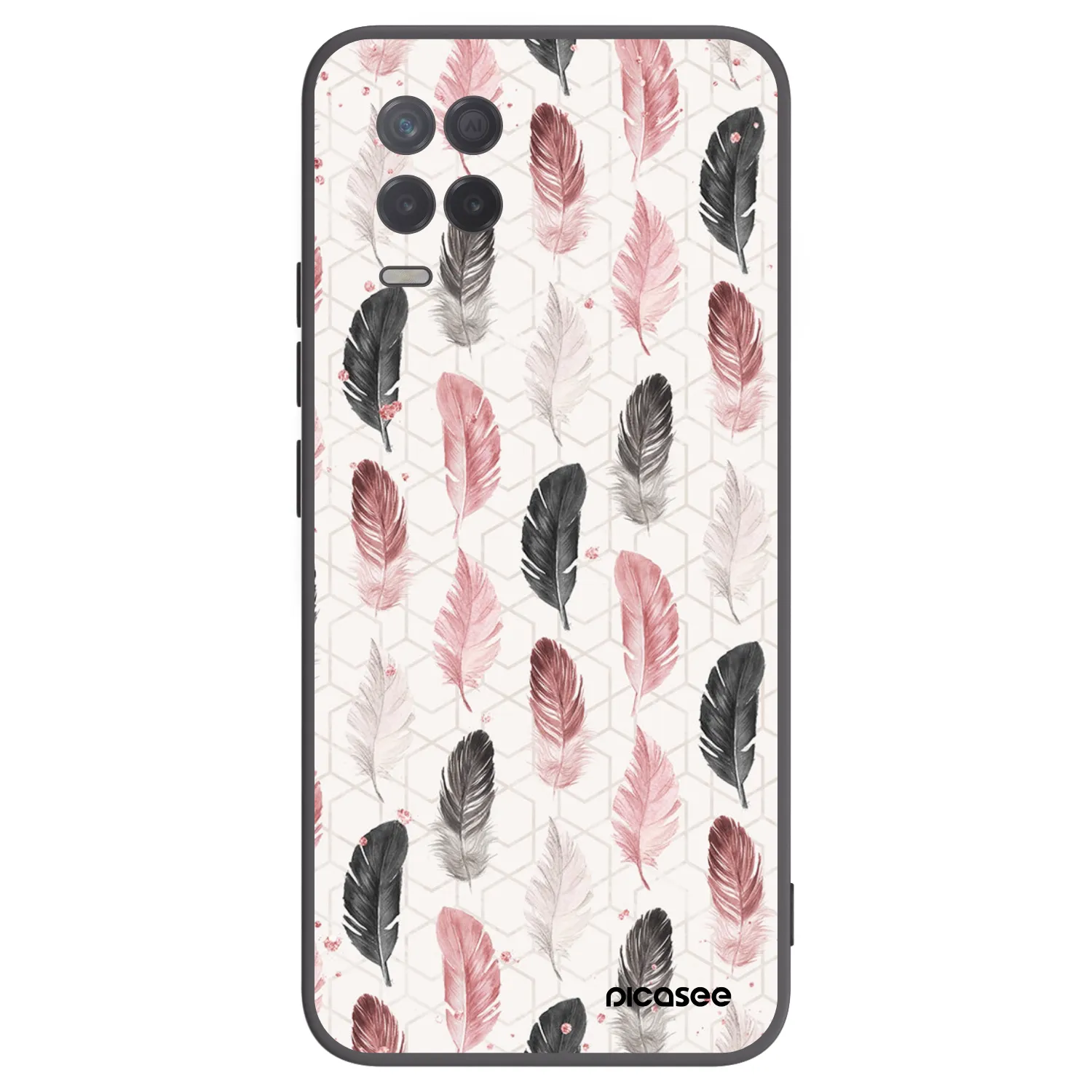 Picasee silikónový čierny obal pre Realme 8 5G - Pírka 2
