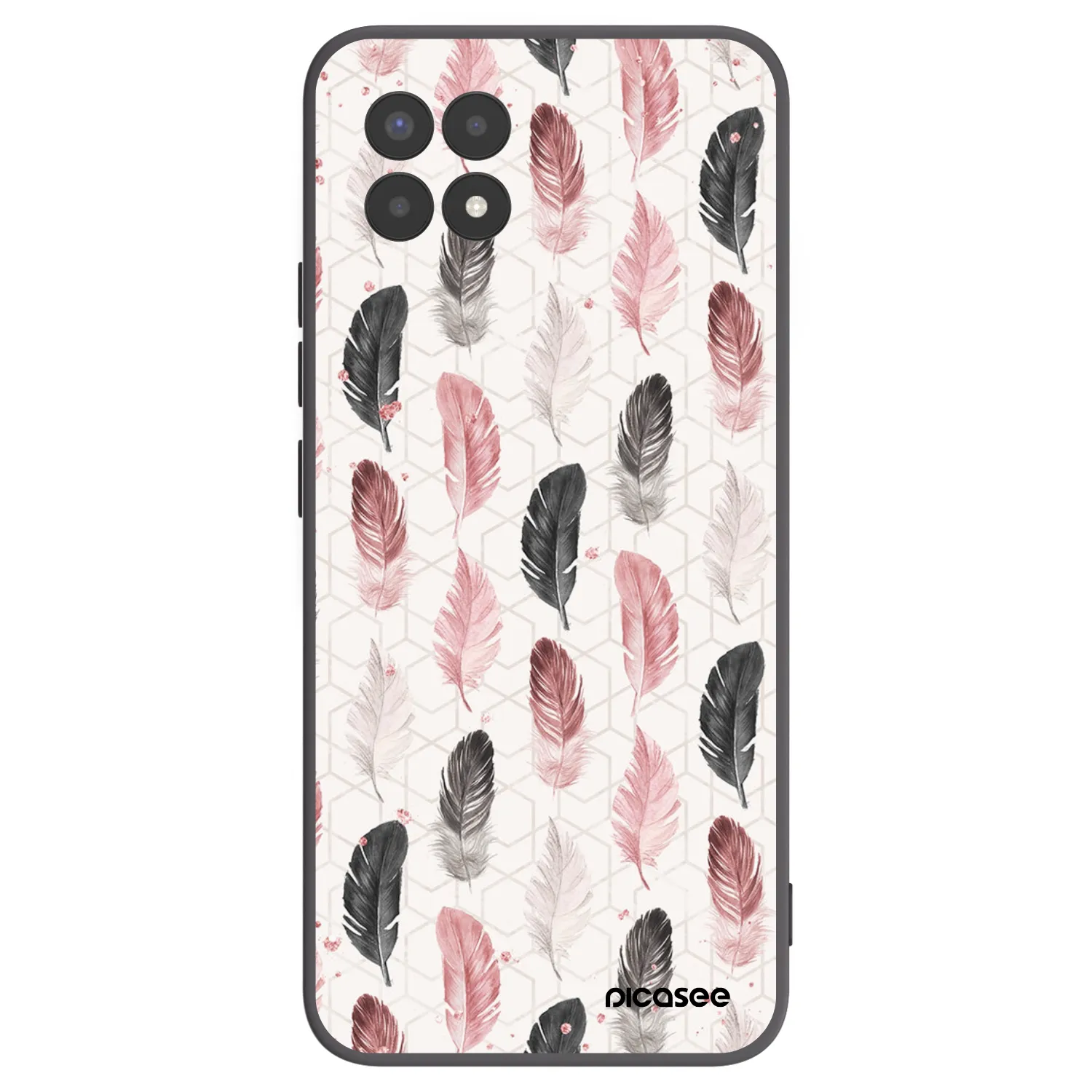 Picasee silikónový čierny obal pre Realme 8i - Pírka 2