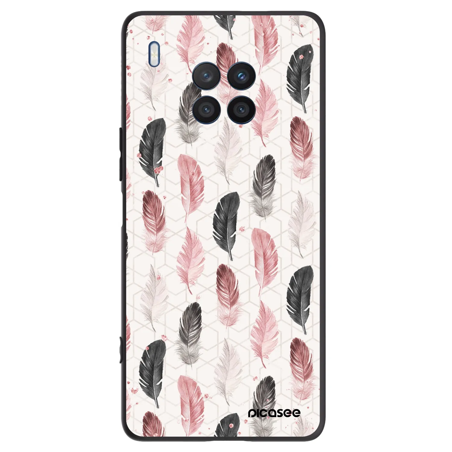 Picasee silikónový čierny obal pre Honor 50 Lite - Pírka 2