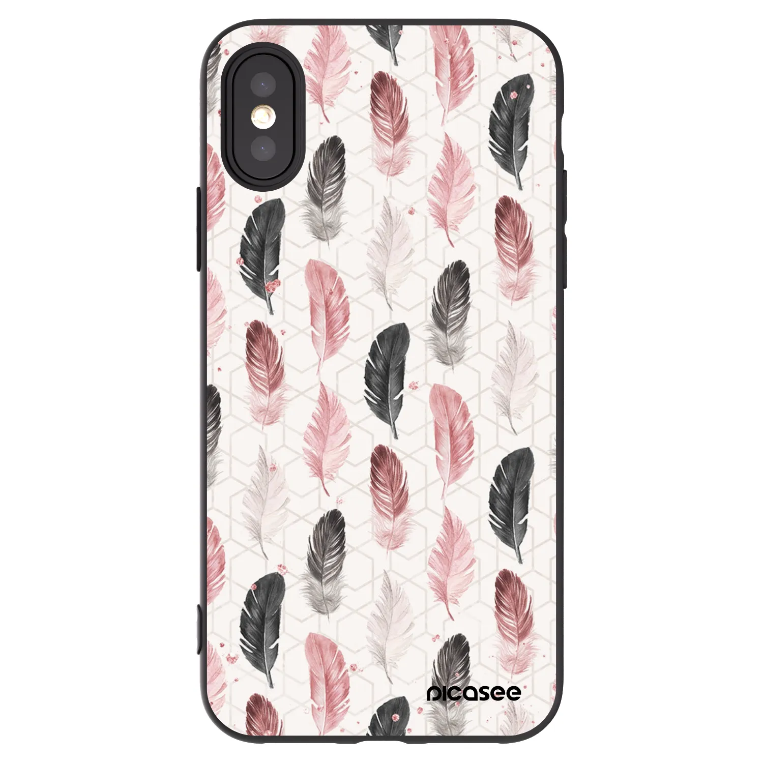 Silikónový čierny obal pre Apple iPhone X/XS - Pírka 2