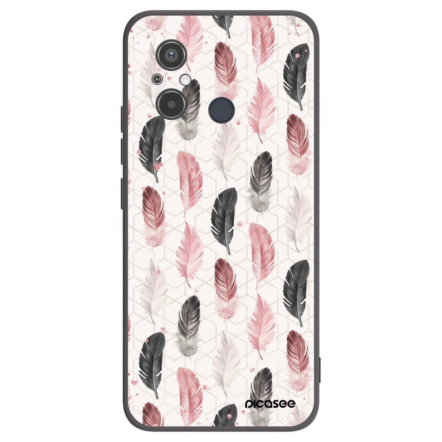 Picasee silikónový čierny obal pre Xiaomi Redmi 12C - Pírka 2