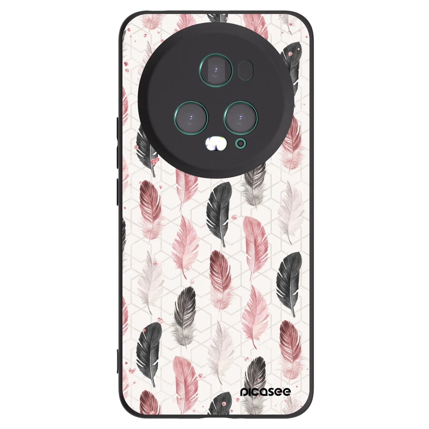 Picasee silikónový čierny obal pre Honor Magic5 Pro - Pírka 2