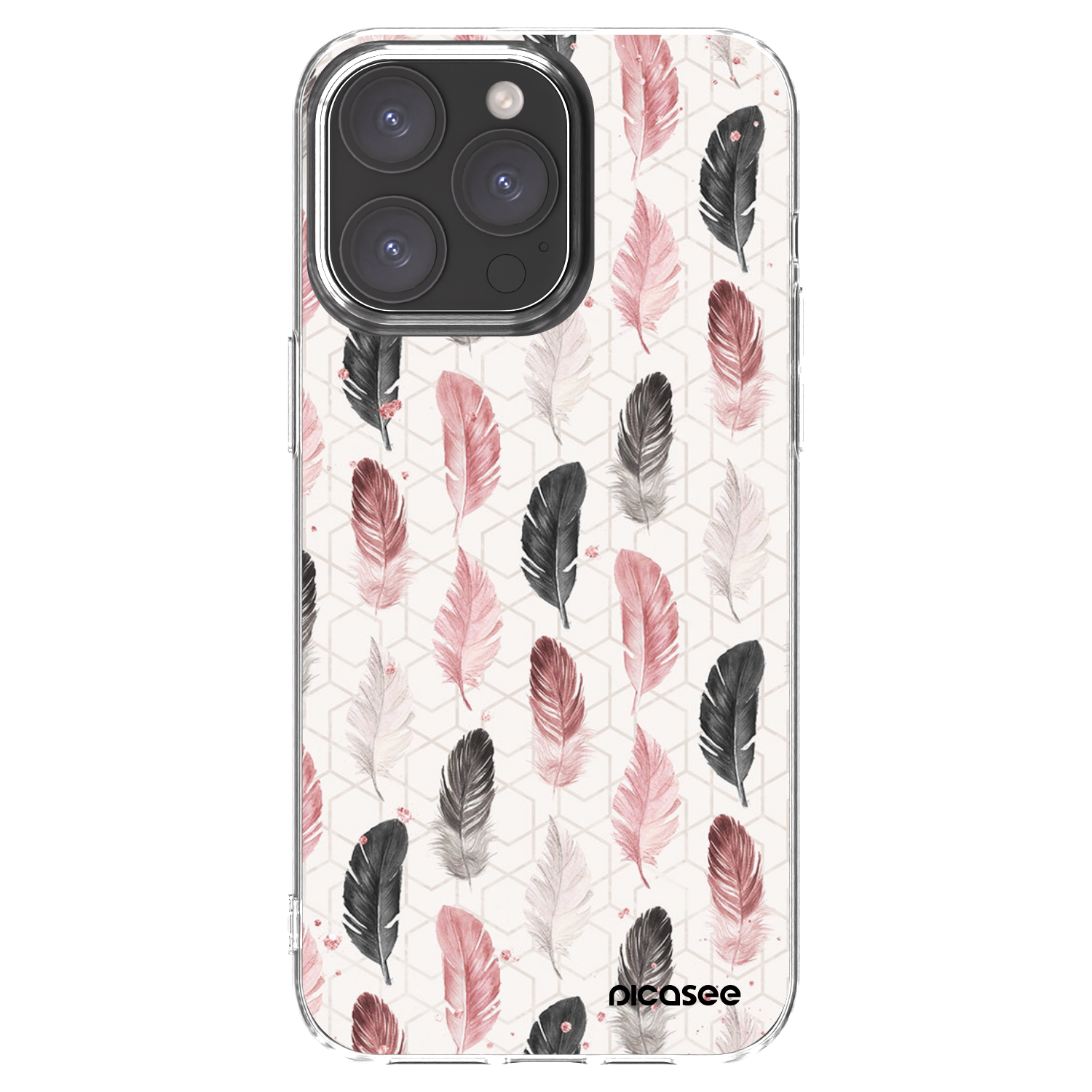 Silikónový prehľadný obal pre Apple iPhone 15 Pro Max - Pírka 2
