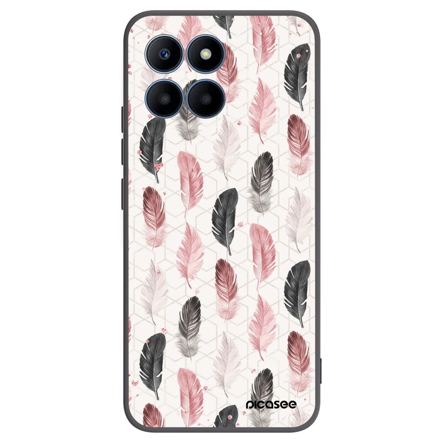 Picasee silikónový čierny obal pre Honor 70 Lite - Pírka 2
