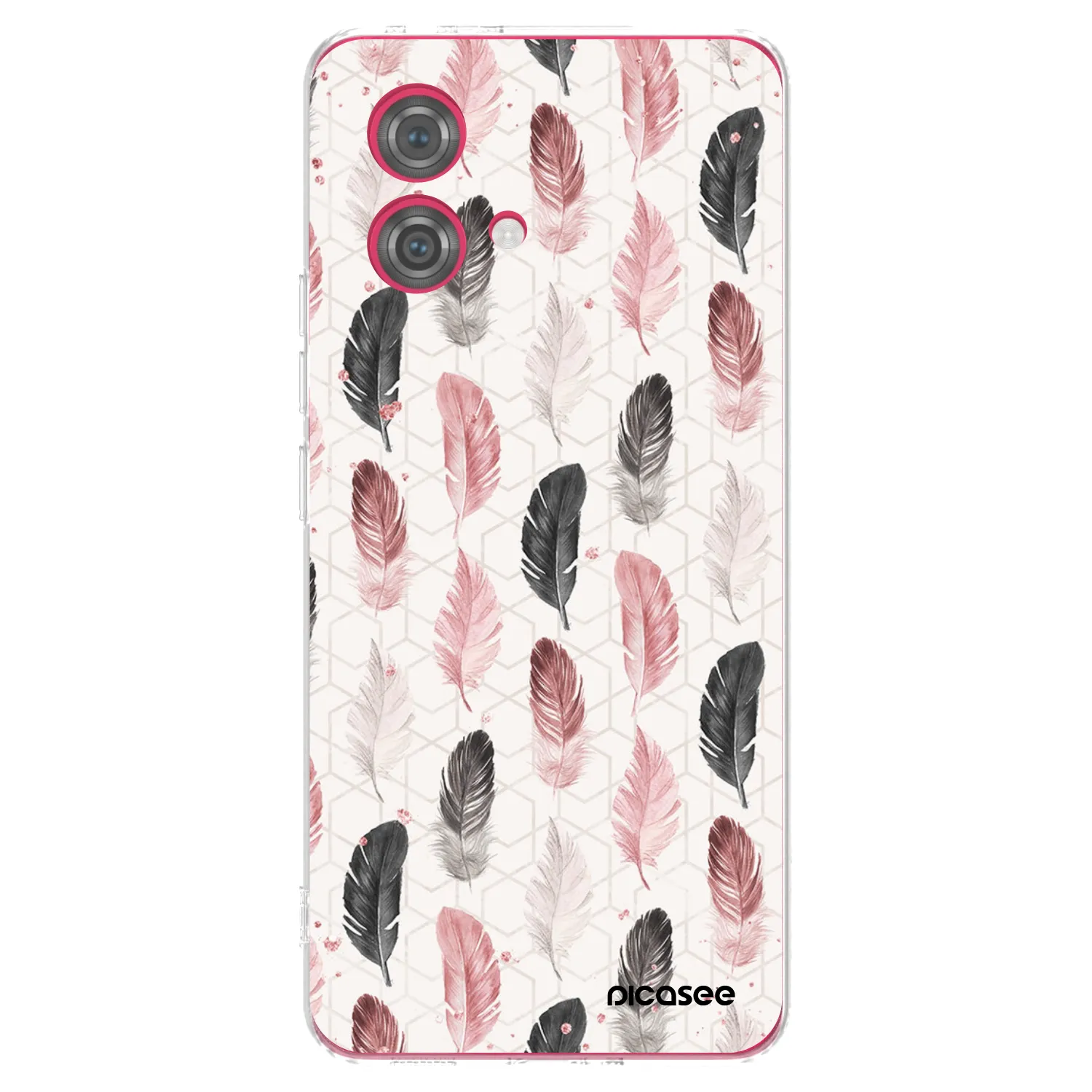 Picasee silikónový prehľadný obal pre Motorola Moto G84 5G - Pírka 2