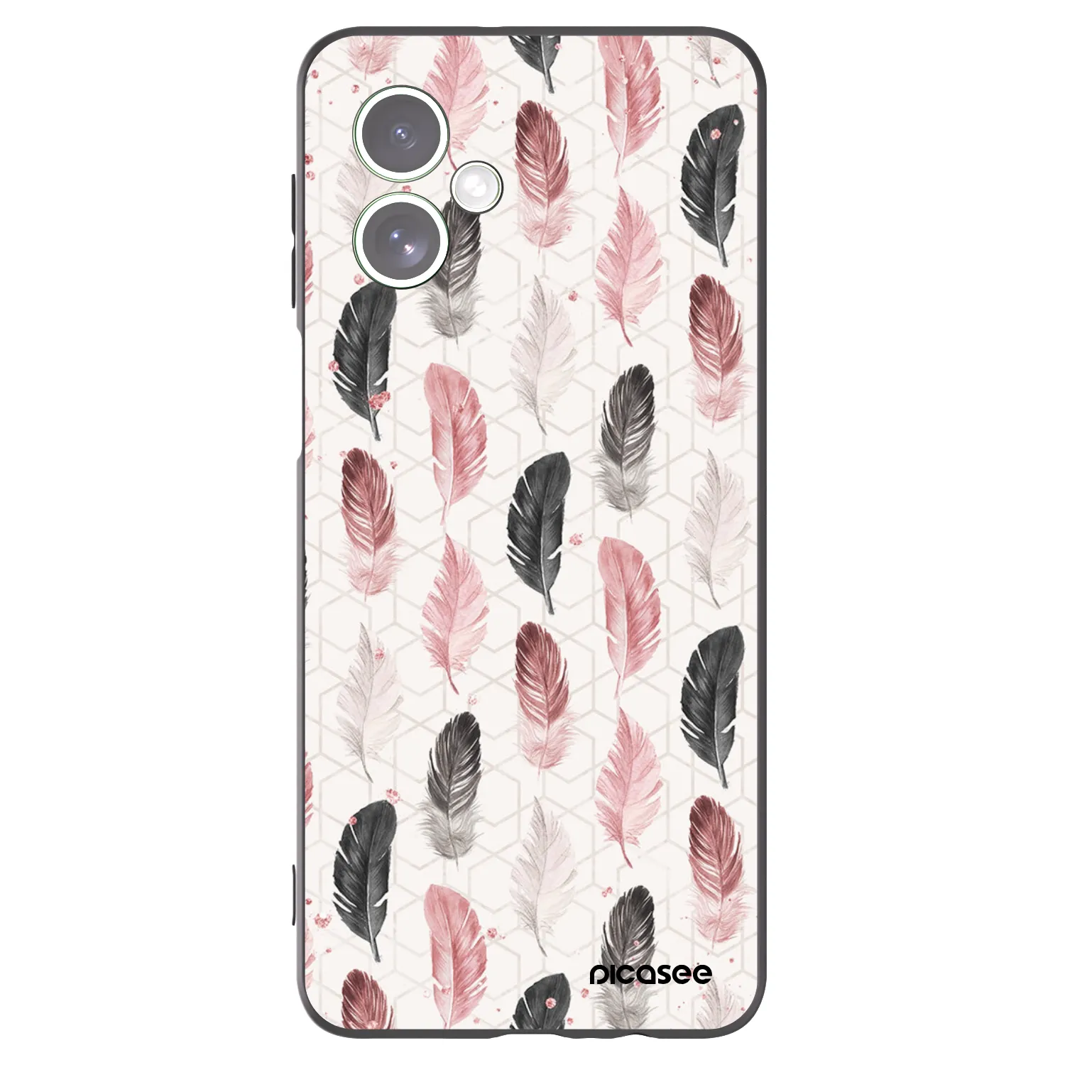 Picasee silikónový čierny obal pre Motorola Moto G54 5G - Pírka 2