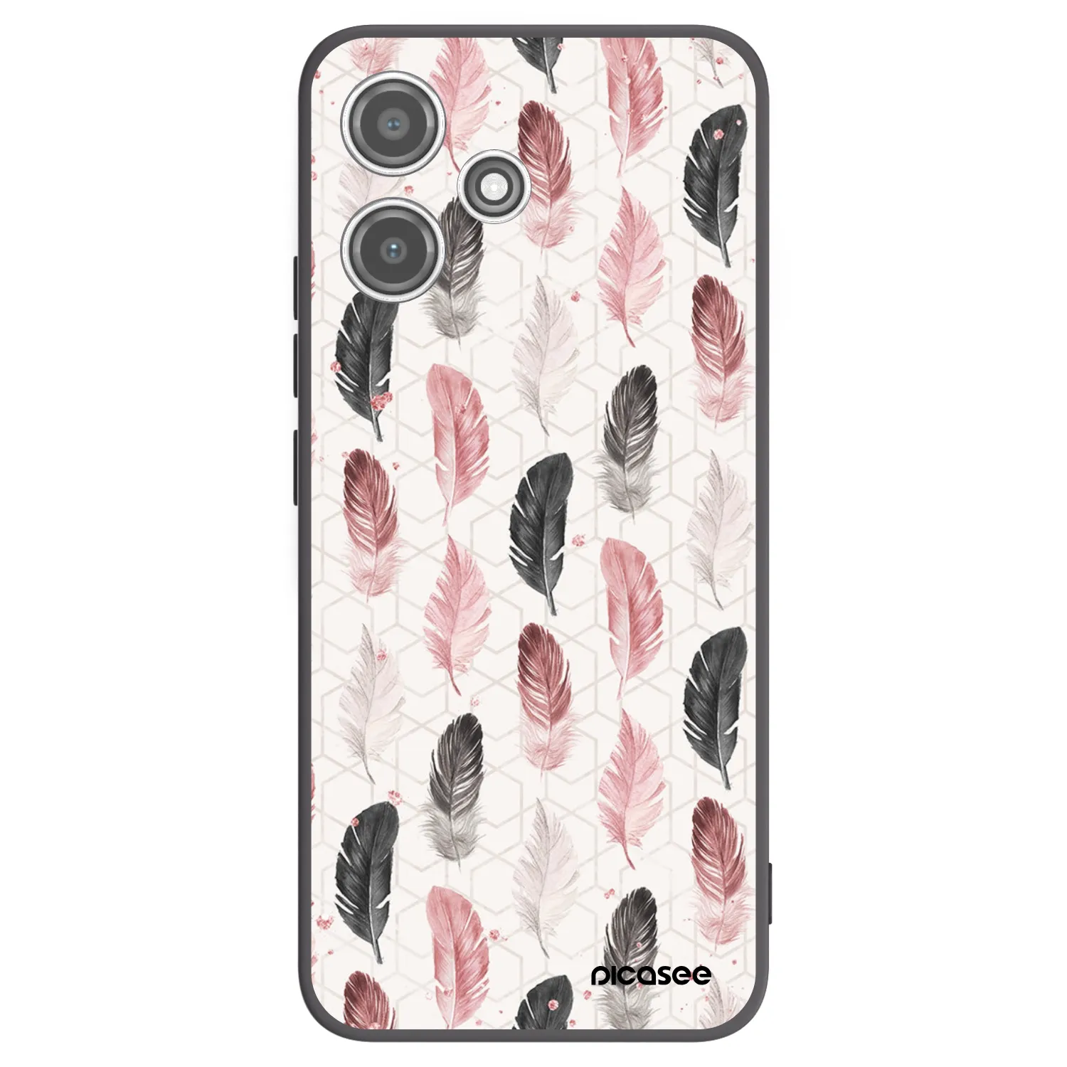 Picasee silikónový čierny obal pre Xiaomi Redmi 12 5G - Pírka 2