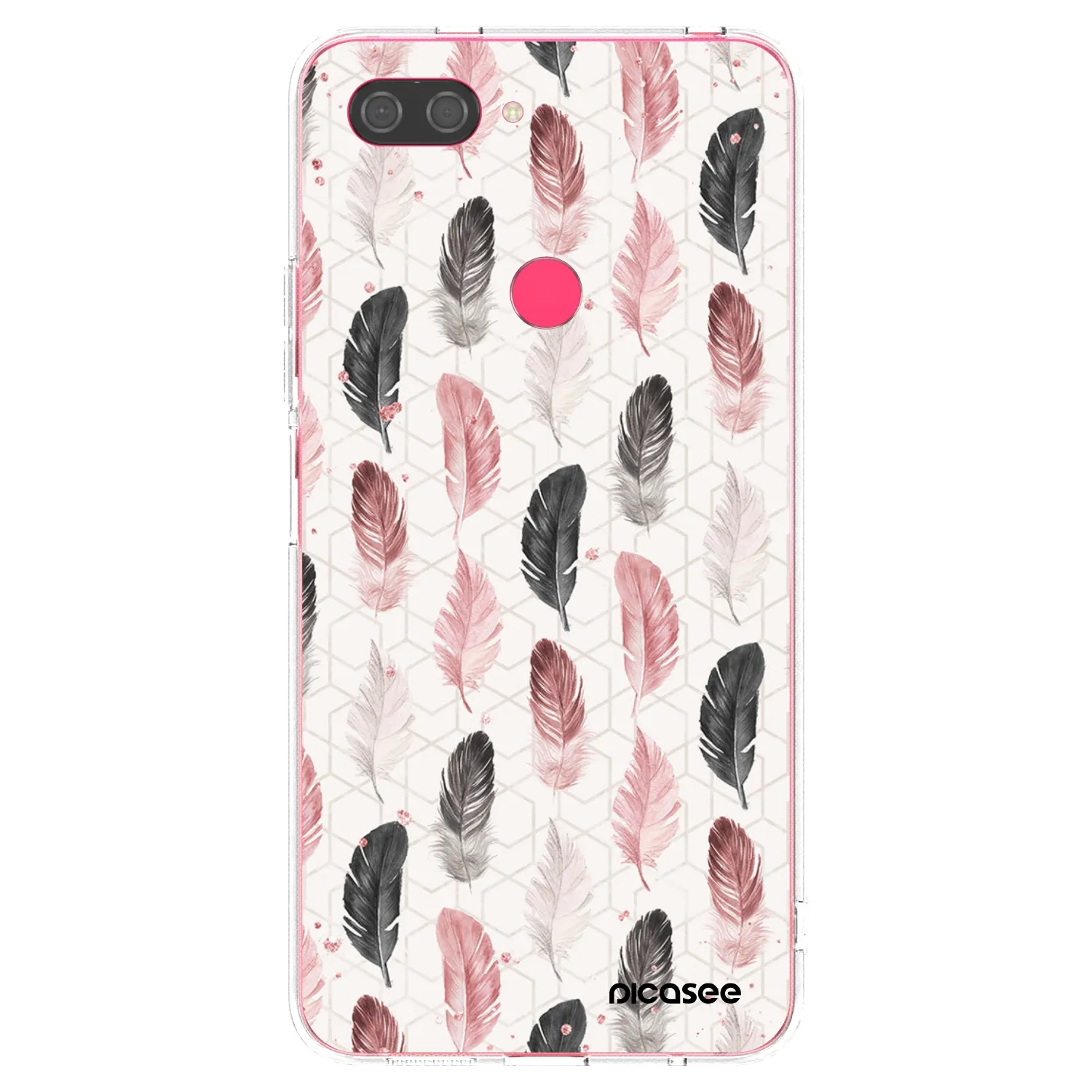 Picasee silikónový prehľadný obal pre Xiaomi Mi 8 Lite - Pírka 2