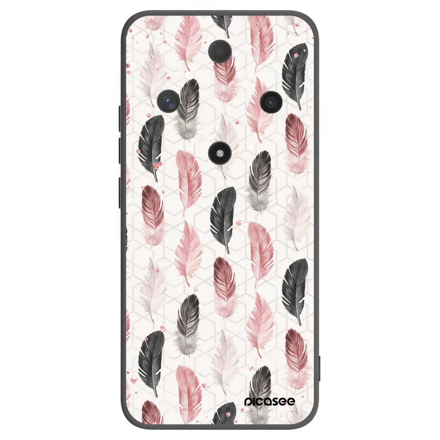 Picasee silikónový čierny obal pre Honor Magic6 Lite 5G - Pírka 2