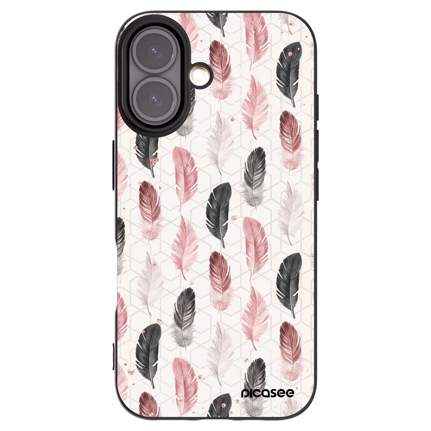 Picasee silikónový čierny obal pre Apple iPhone 16 - Pírka 2