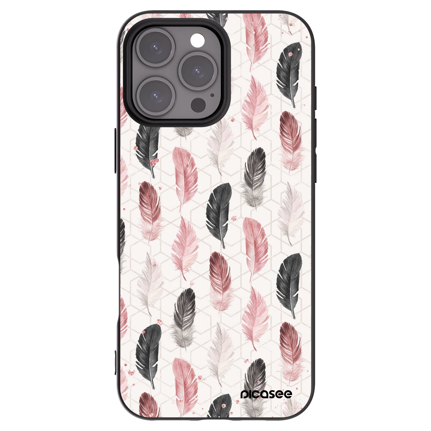 Picasee silikónový čierny obal pre Apple iPhone 16 Pro Max - Pírka 2