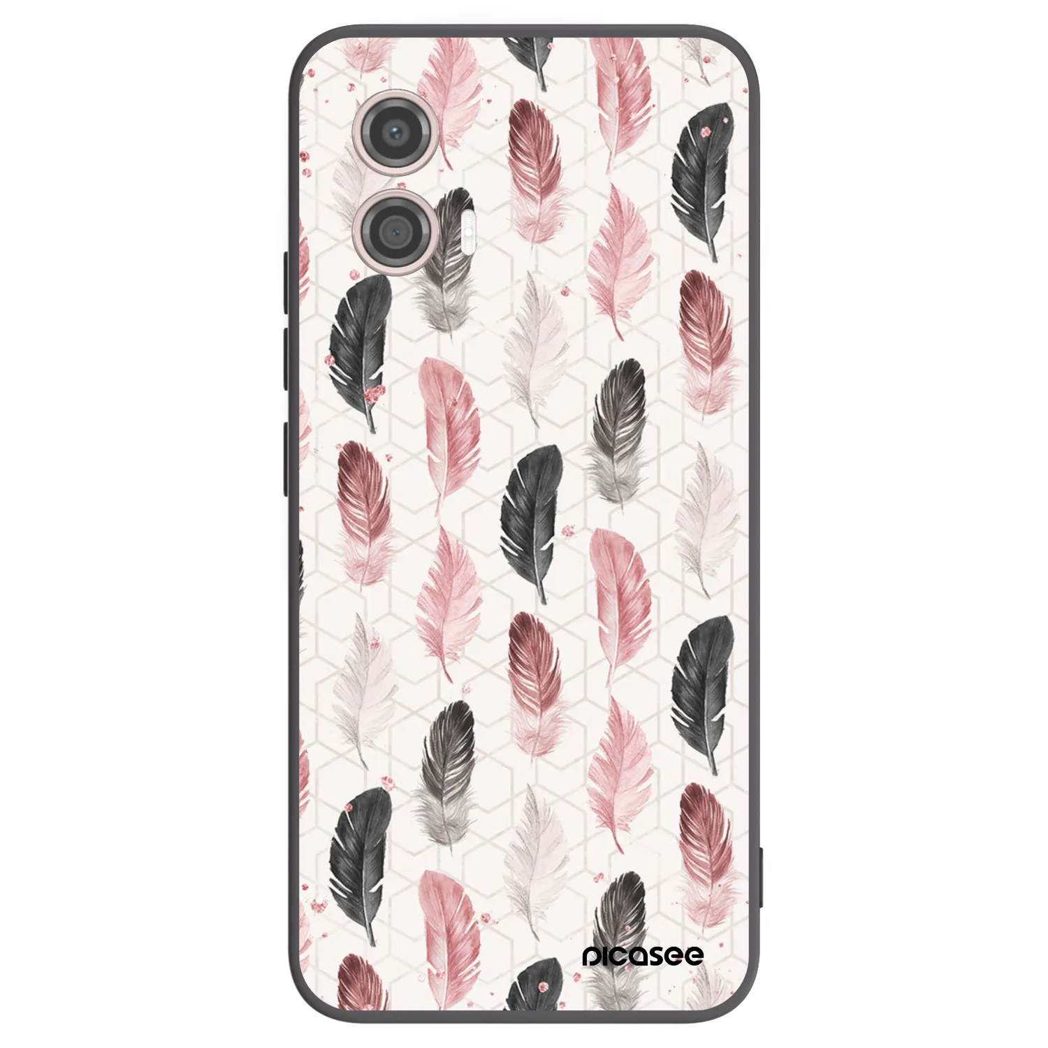 Picasee silikónový čierny obal pre Motorola Moto G53 5G - Pírka 2