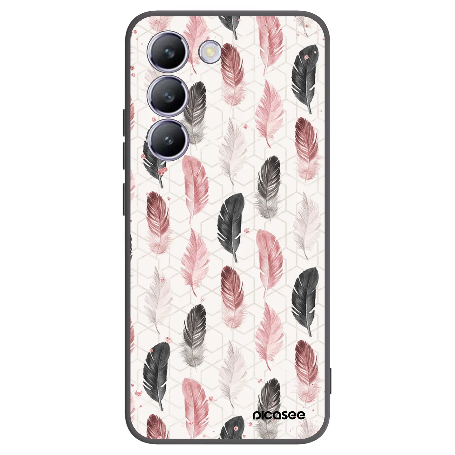 Picasee silikónový čierny obal pre Vivo V40 SE 5G - Pírka 2