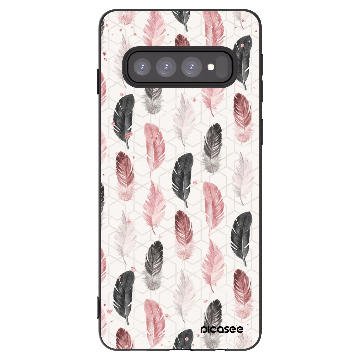 Picasee silikónový čierny obal pre Samsung Galaxy S10 G973 - Pírka 2