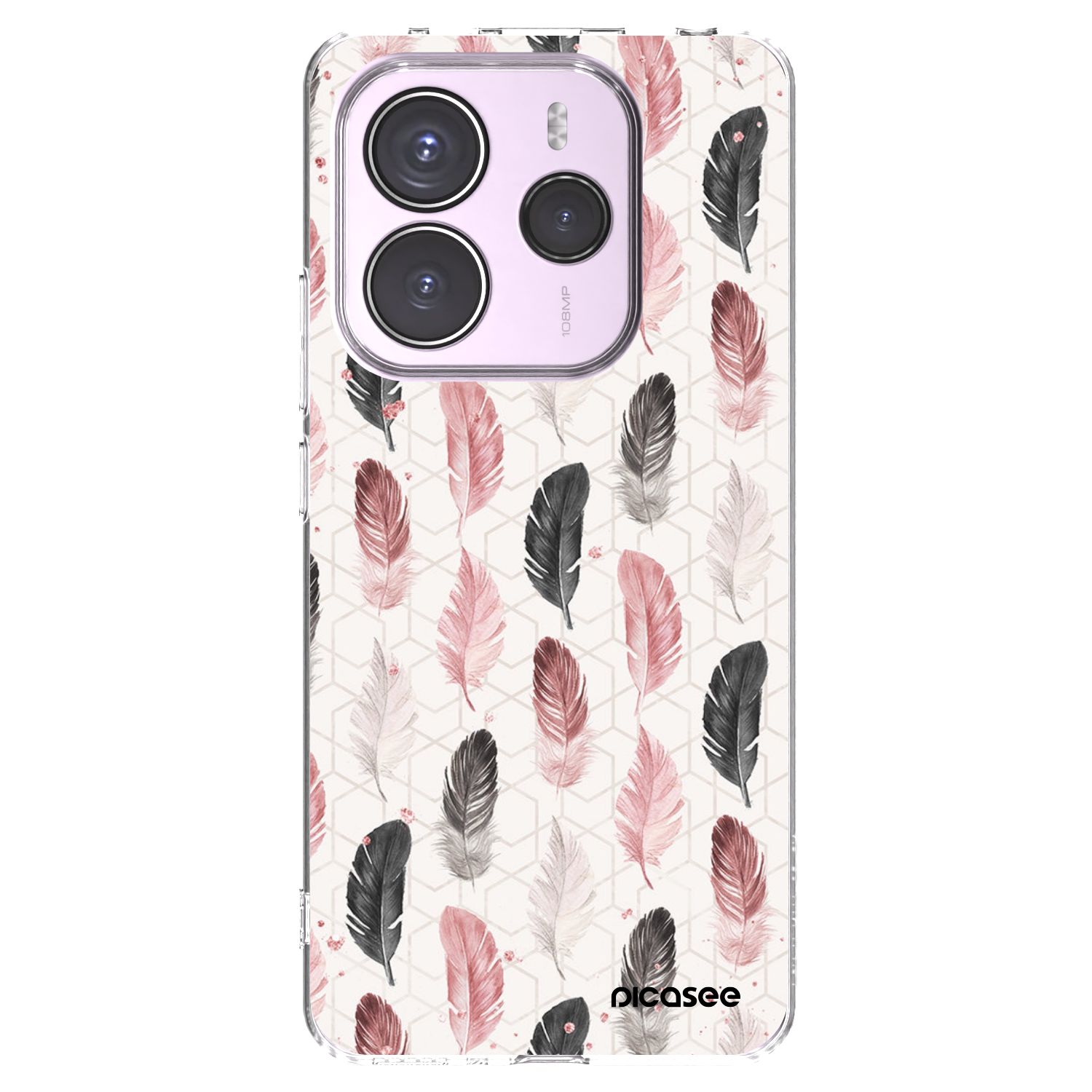 Picasee silikónový prehľadný obal pre Xiaomi Redmi Note 14 5G - Pírka 2