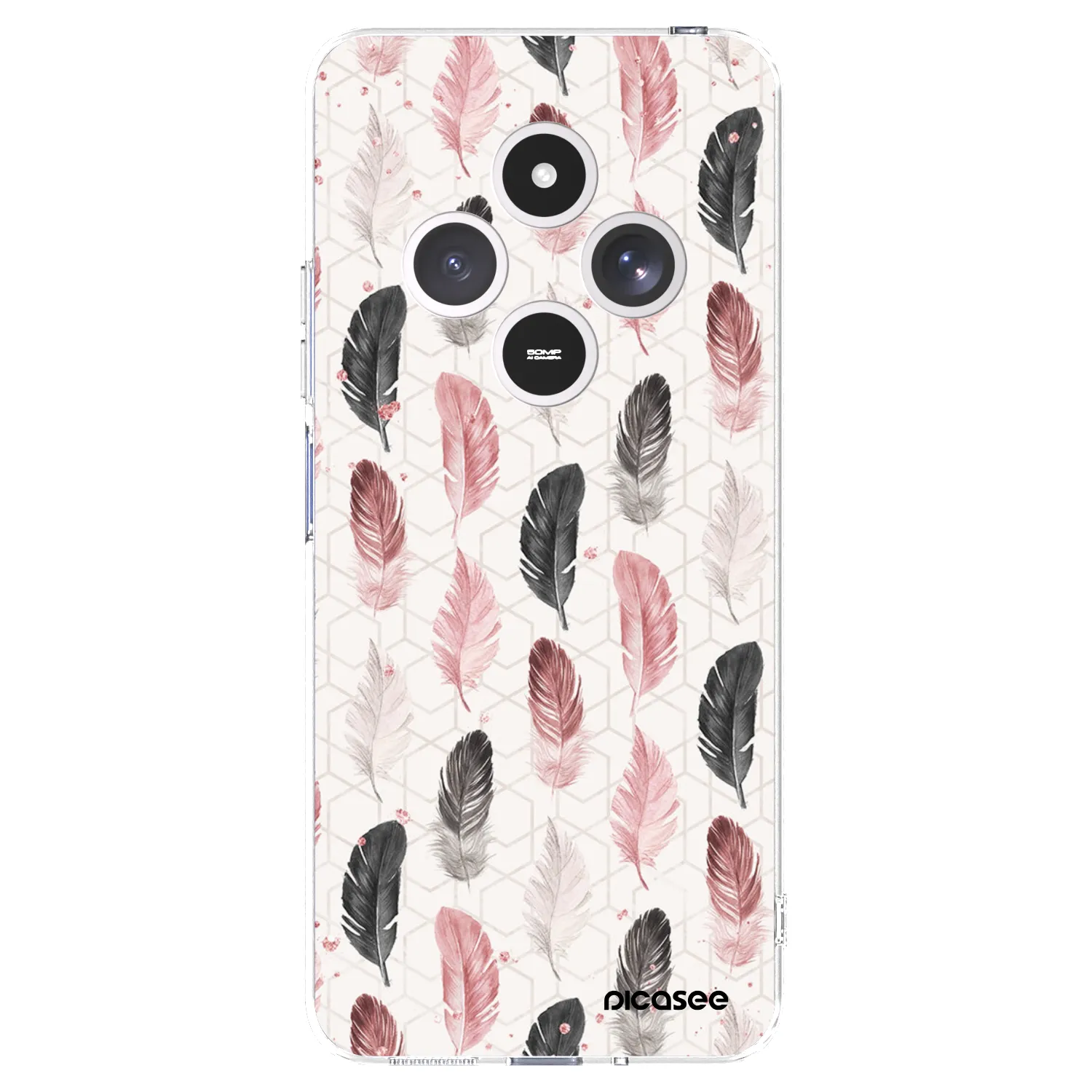 Picasee silikónový prehľadný obal pre Xiaomi Redmi 14C - Pírka 2