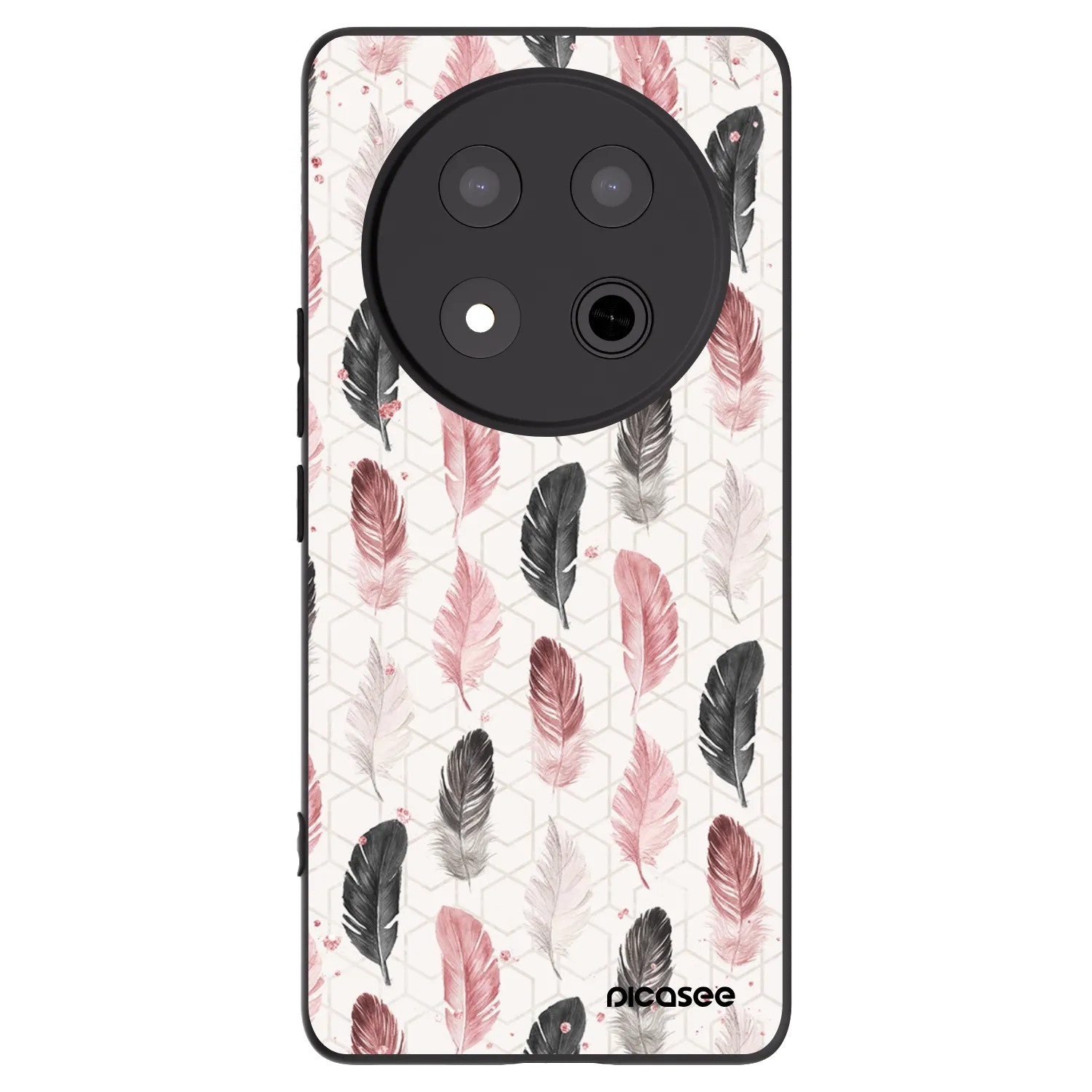 Picasee silikónový čierny obal pre Honor Magic7 Lite 5G - Pírka 2