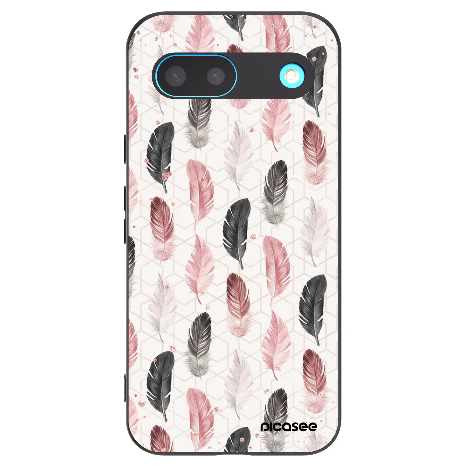 Picasee silikónový čierny obal pre Google Pixel 8 - Pírka 2