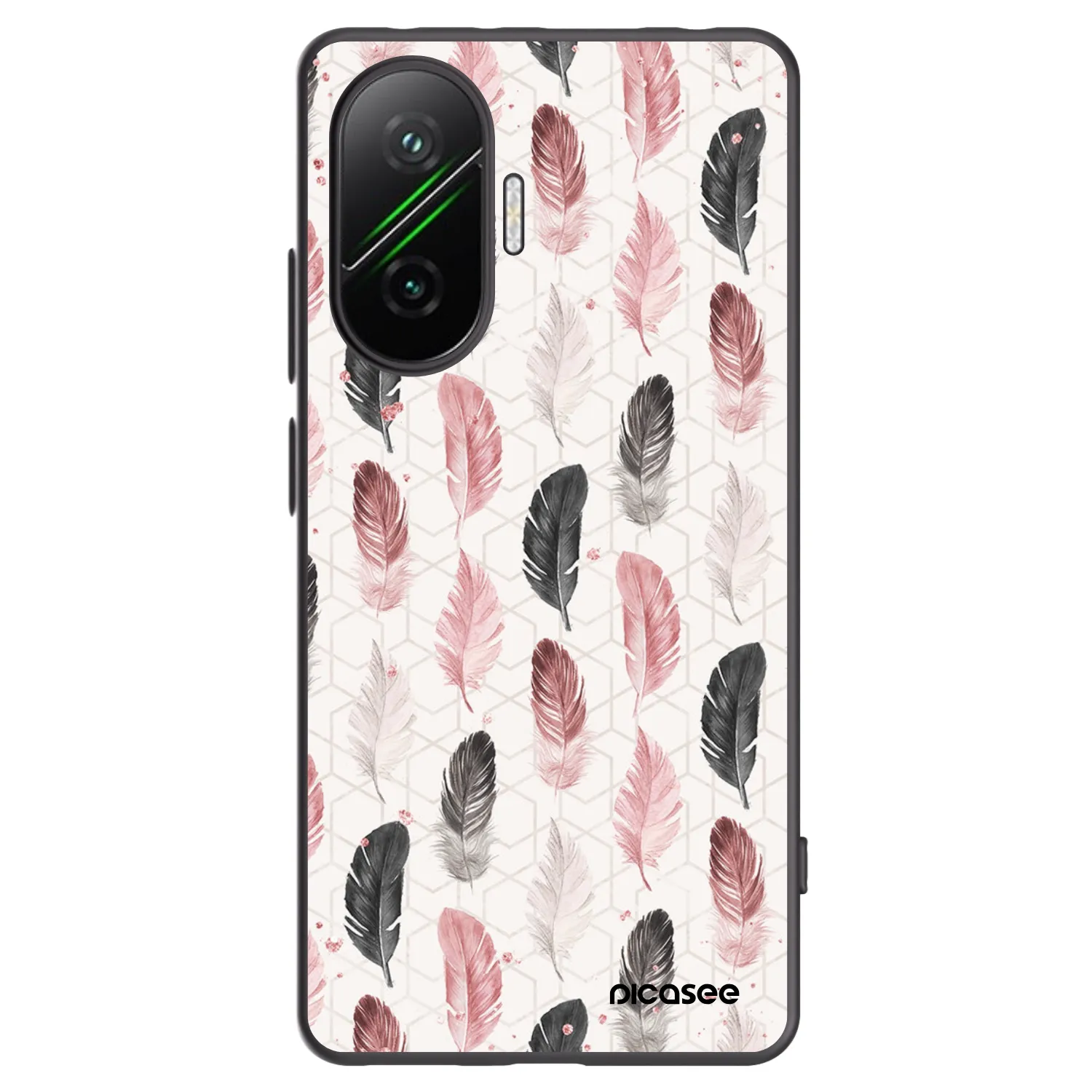 Picasee silikónový čierny obal pre Xiaomi Poco F7 5G - Pírka 2