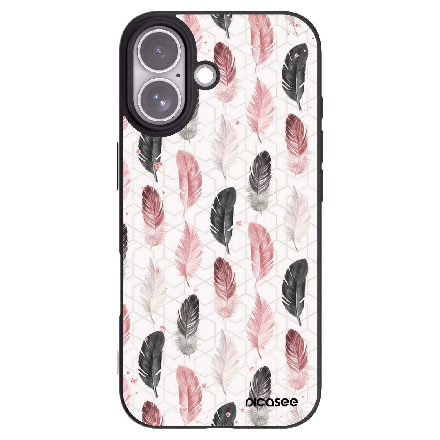 Picasee silikónový čierny obal pre Apple iPhone 17 - Pírka 2