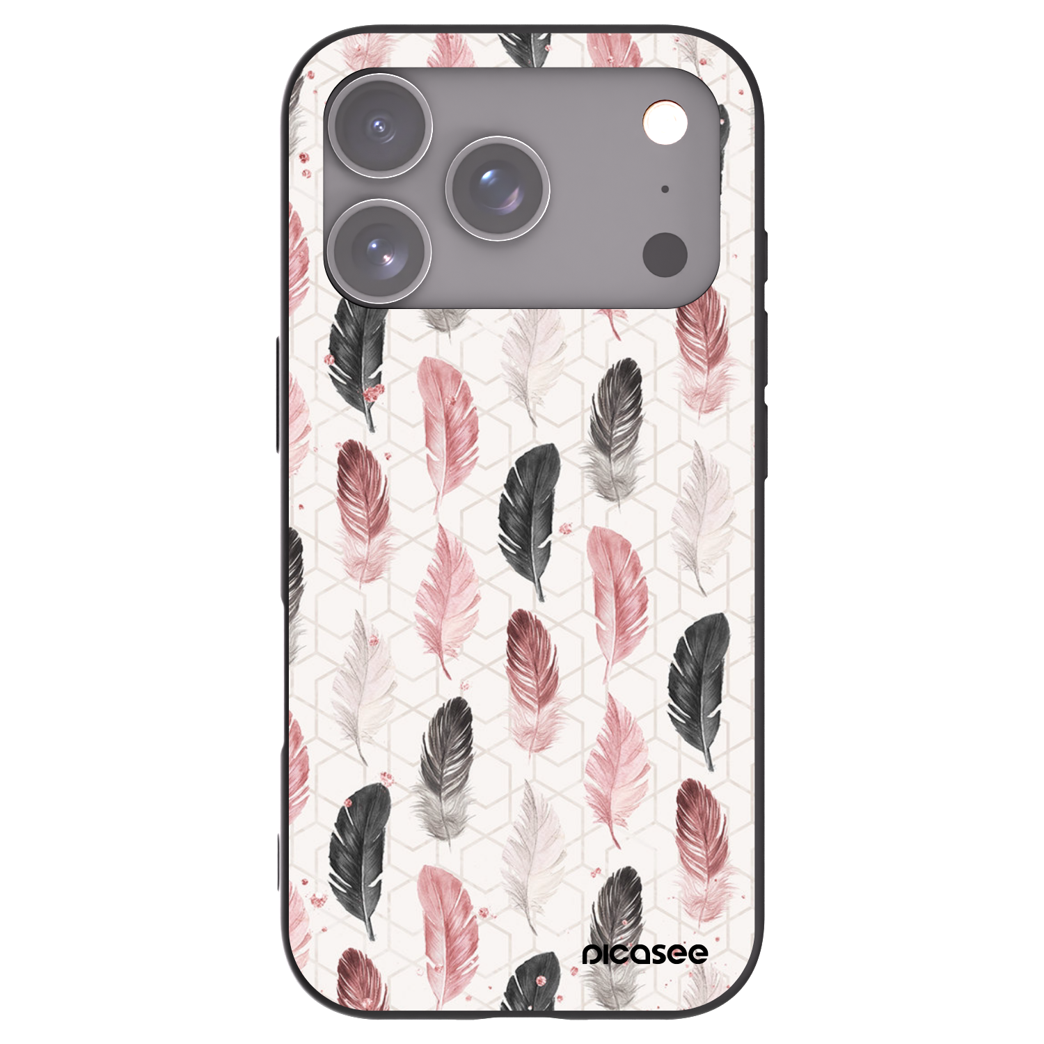 Picasee silikónový čierny obal pre Apple iPhone 17 Pro - Pírka 2
