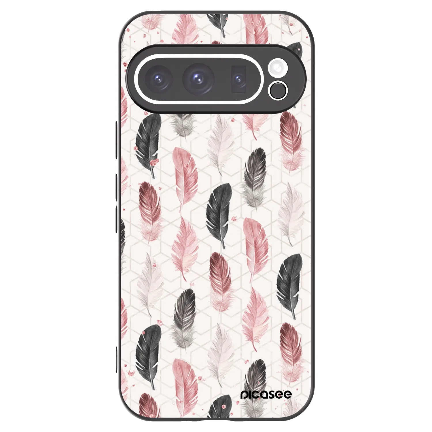 Picasee silikónový čierny obal pre Google Pixel 9 Pro XL - Pírka 2