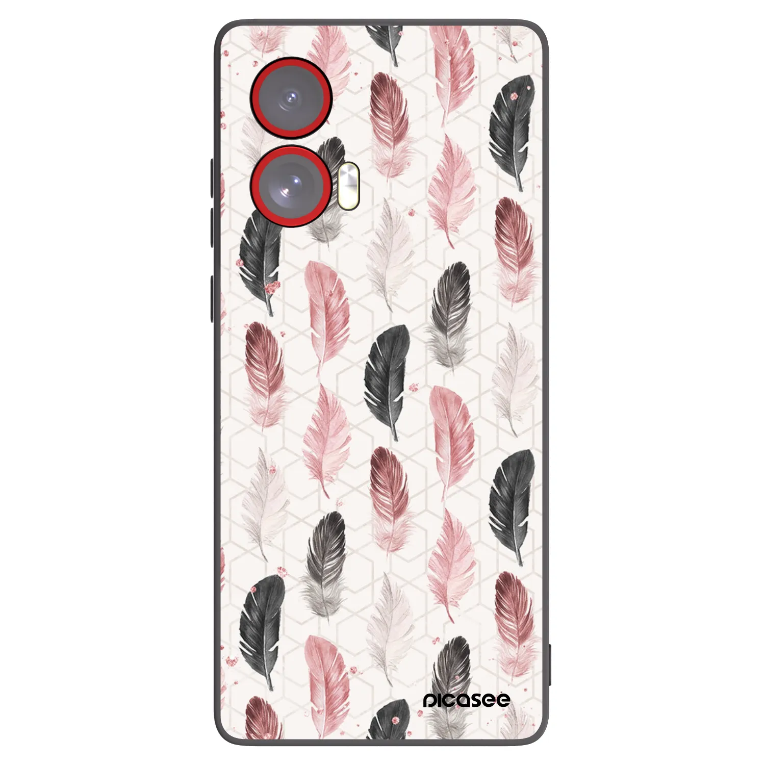 Picasee silikónový čierny obal pre Motorola Edge 50 Fusion - Pírka 2