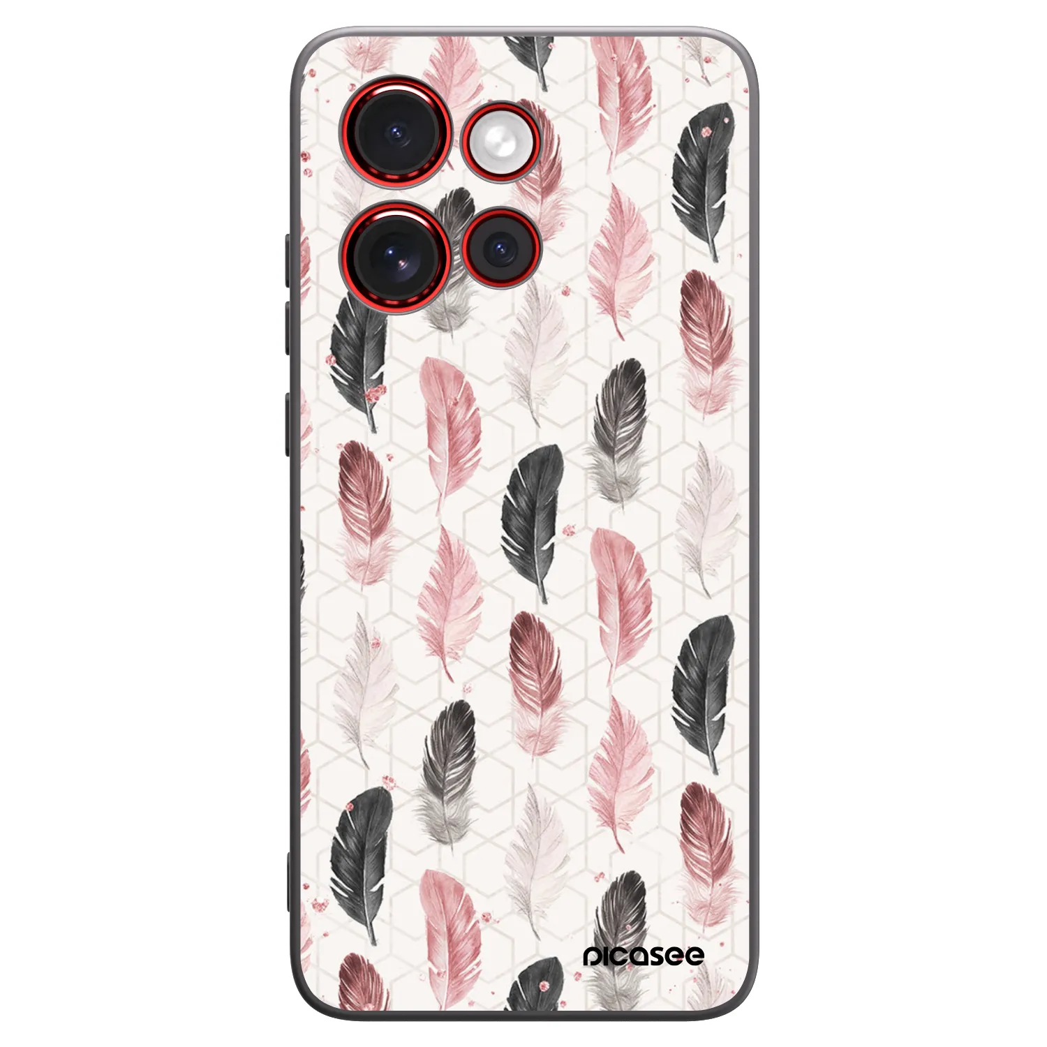 Picasee silikónový čierny obal pre Motorola Edge 60 Neo 5G - Pírka 2