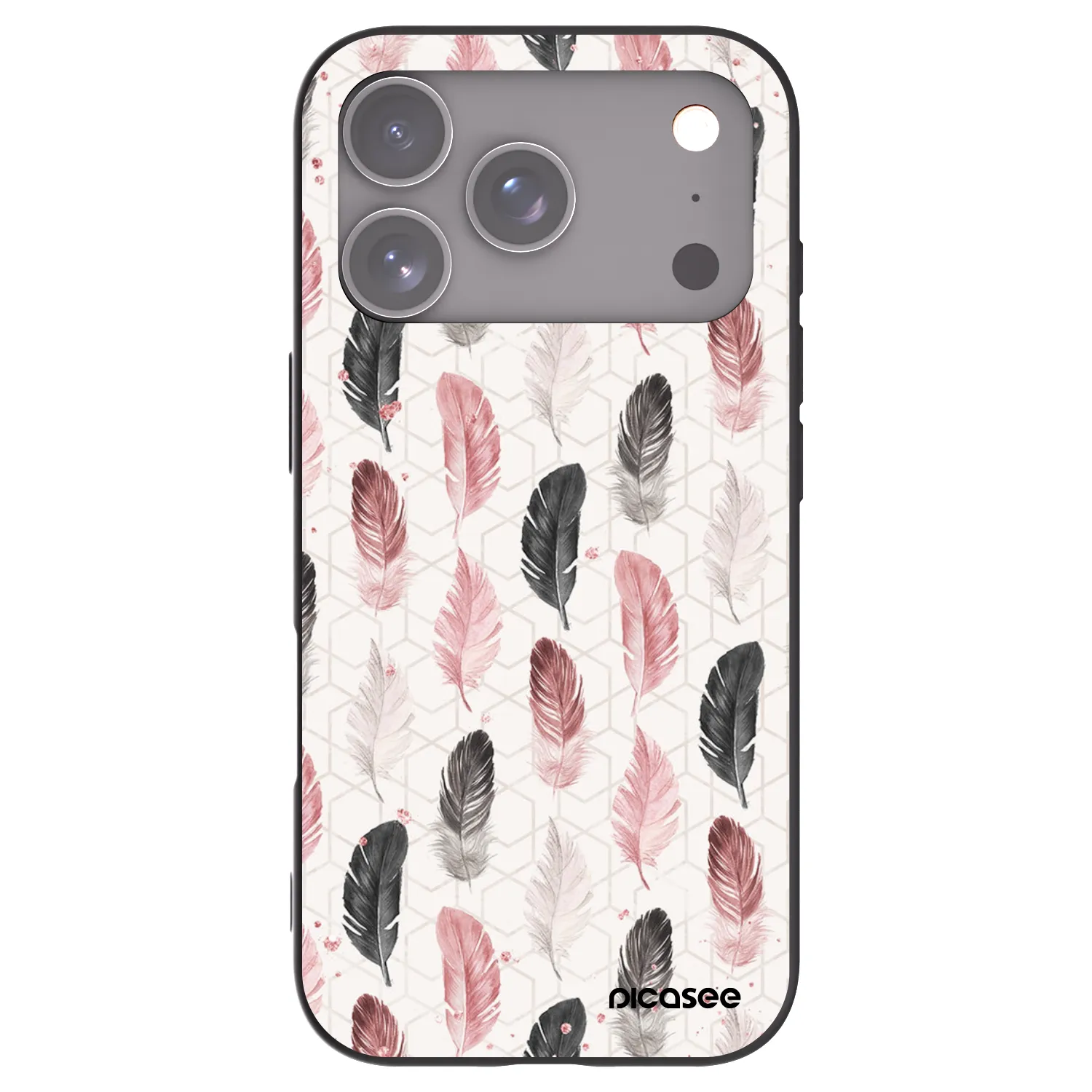 Picasee silikónový čierny obal pre Apple iPhone 18 Pro - Pírka 2