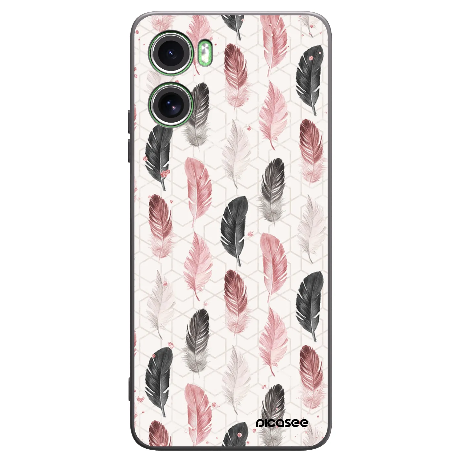 Picasee silikónový čierny obal pre Motorola Moto G06 - Pírka 2