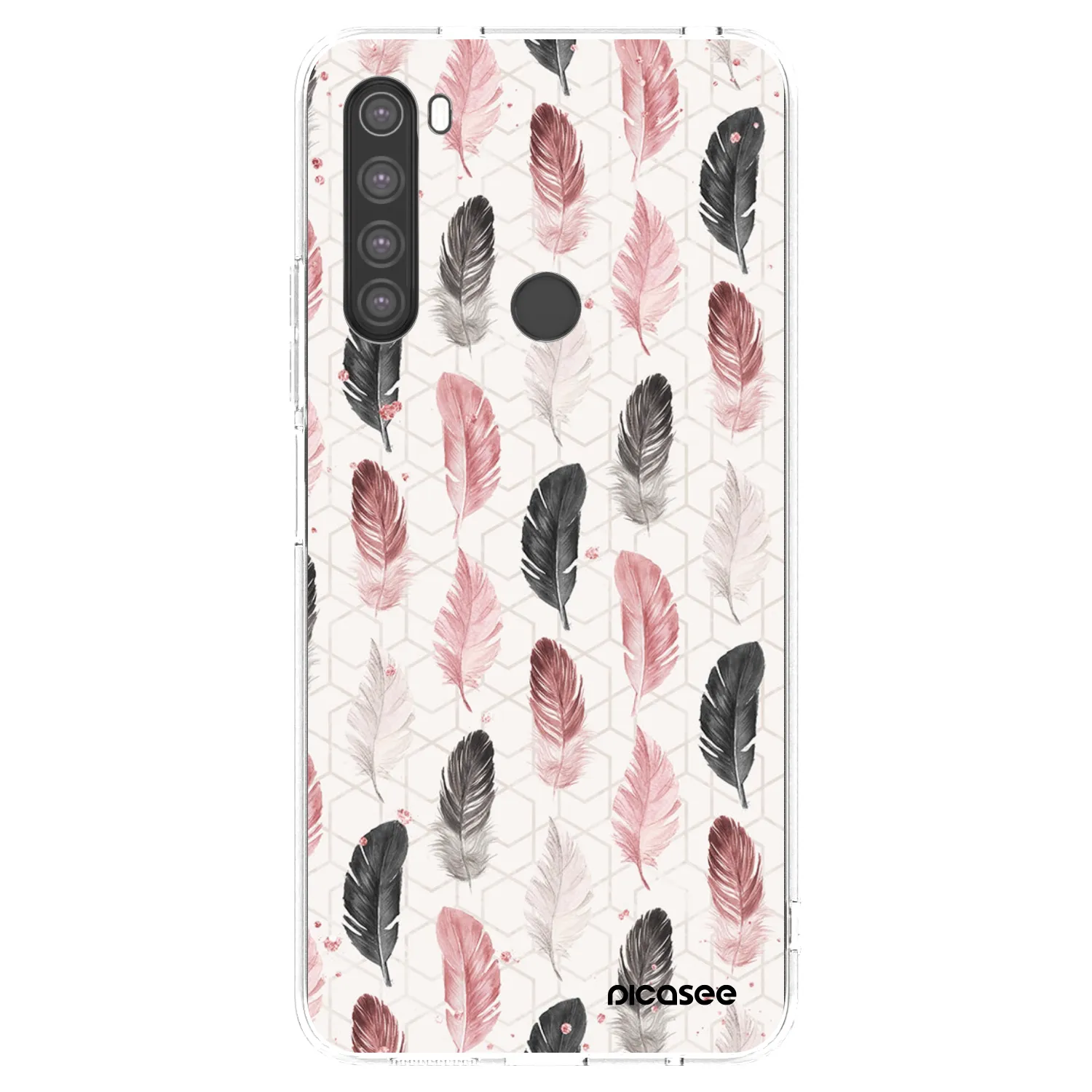 Picasee silikónový prehľadný obal pre Xiaomi Redmi Note 8 - Pírka 2