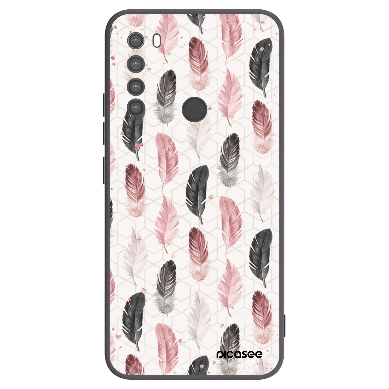 Picasee silikónový čierny obal pre Xiaomi Redmi Note 8 - Pírka 2