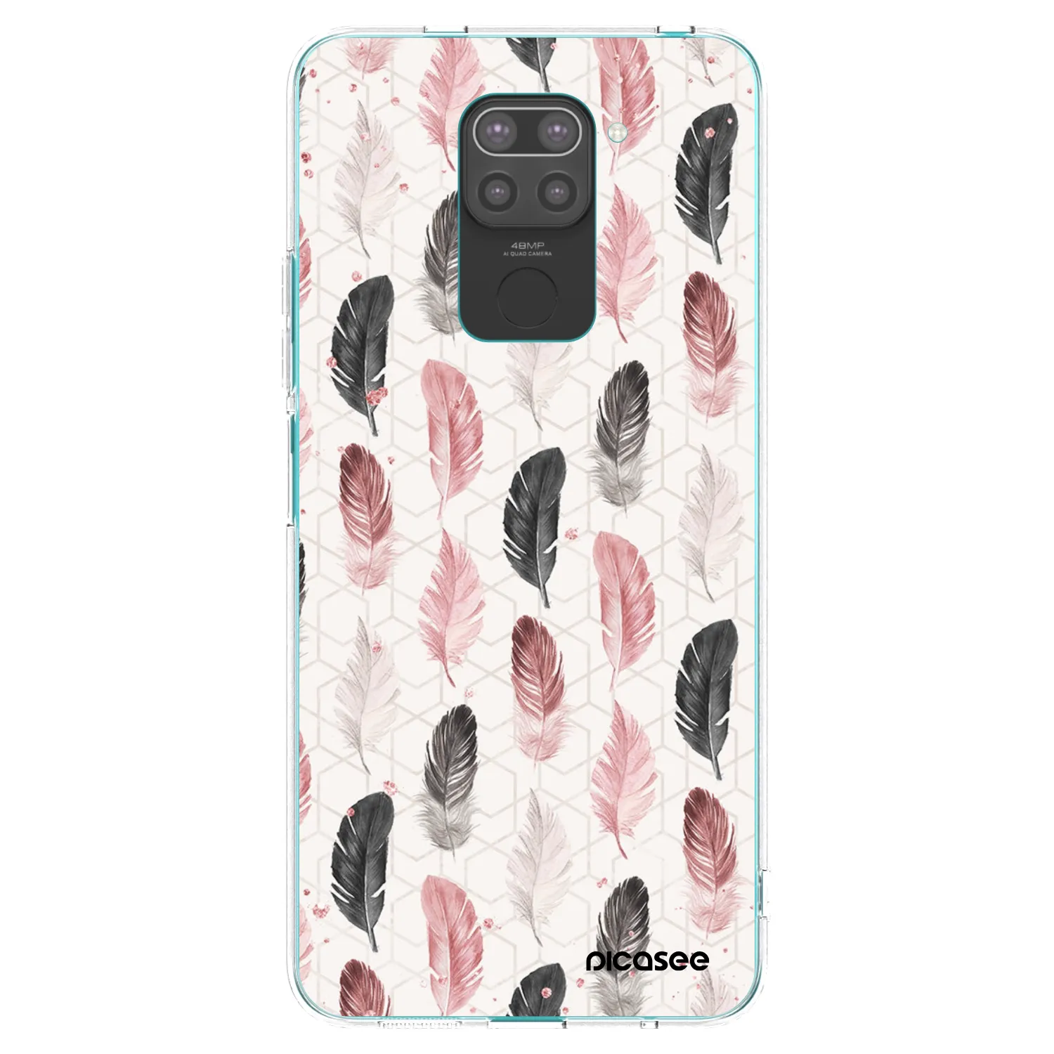 Picasee silikónový čierny obal pre Xiaomi Redmi Note 9 - Pírka 2
