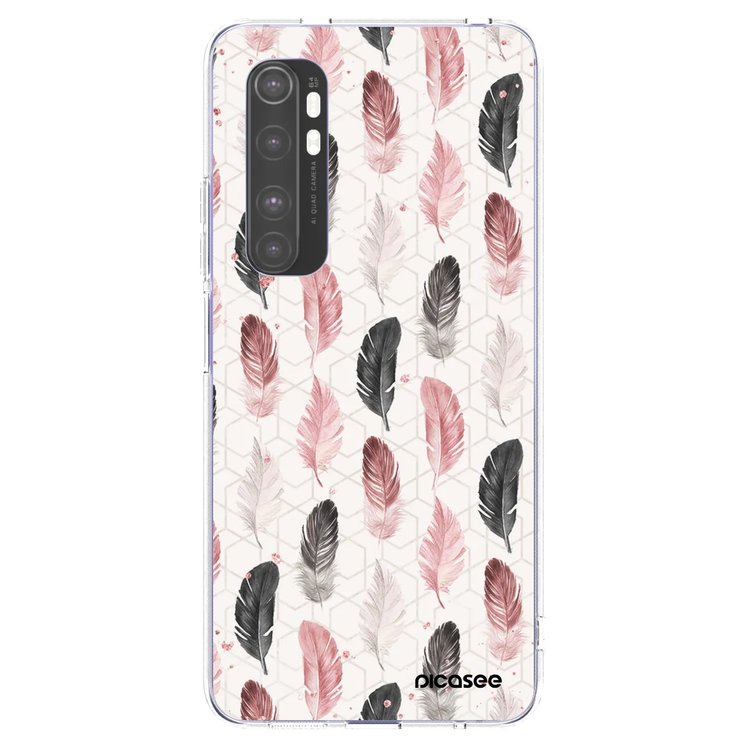 Picasee silikónový prehľadný obal pre Xiaomi Mi Note 10 Lite - Pírka 2
