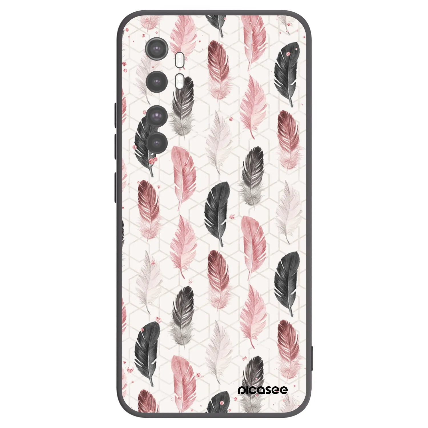 Picasee silikónový čierny obal pre Xiaomi Mi Note 10 Lite - Pírka 2