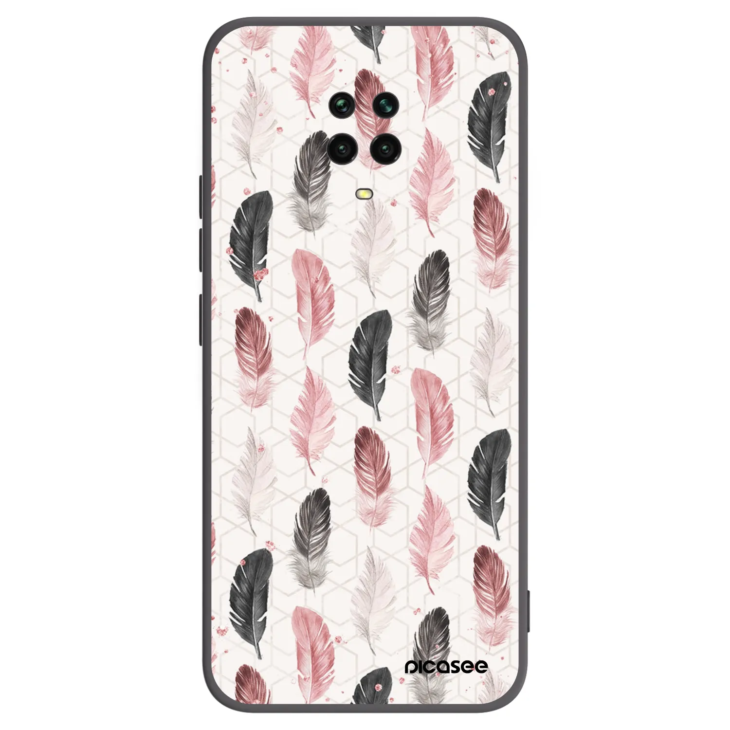 Picasee silikónový čierny obal pre Xiaomi Redmi Note 9S - Pírka 2