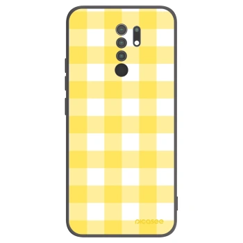 Picasee silikónový čierny obal pre Xiaomi Redmi 9 - Gride lemon