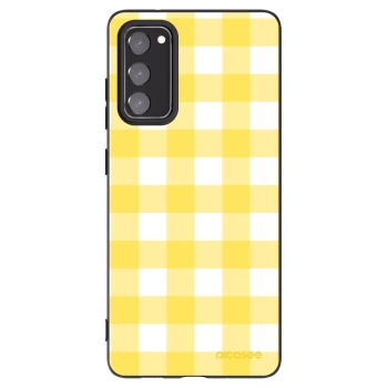Picasee silikónový čierny obal pre Samsung Galaxy S20 FE - Gride lemon