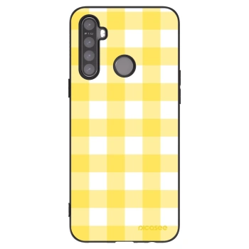 Picasee silikónový čierny obal pre Realme 6i - Gride lemon