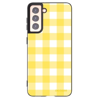 Picasee silikónový čierny obal pre Samsung Galaxy S21 5G G991B - Gride lemon